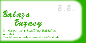 balazs buzasy business card